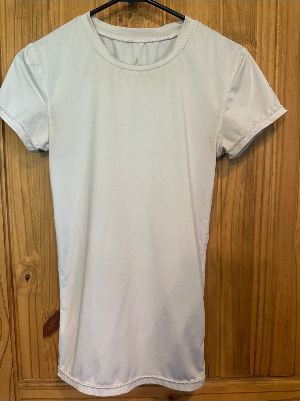 Women's White Crewneck Short Sleeve Top